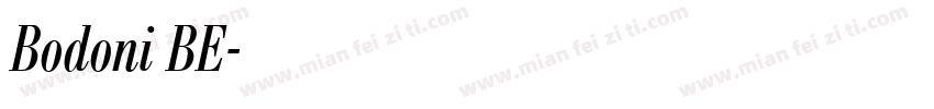 Bodoni BE字体转换